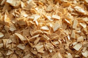 Small wood chips creating textured surface for background photo