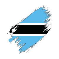 the flag of Botswana on a white background vector