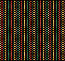 Abstract Geometric Kwanzaa Pattern Background vector