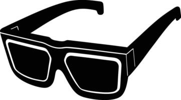 Futuristic Smart Glasses Outline Design for Tech Concepts vector