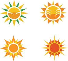 Sun icon set illustration vector
