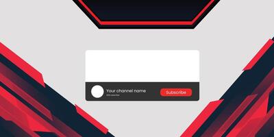 Subscribe button red and black background vector