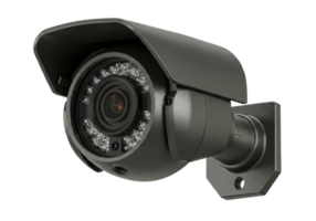 cctv security system isolated on white background, 3 d rendering png