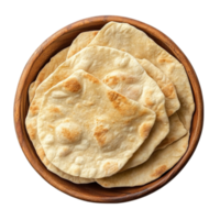 Flatbread on Transparent Background png