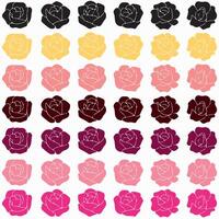 Colorful Rose Pattern vector