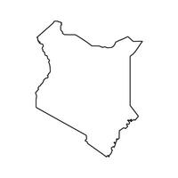 Kenya Map Icon Element vector