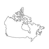 Canada Map Icon element vector