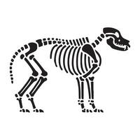 Another Dog Skeleton Silhouette Art vector