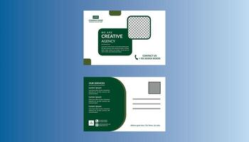 Modern Post Card Design. Minimal Template Display for Promotional Campaign. vector