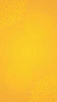 Ornamental Orange Yellow Vertical Background Design Featuring Delicate Subtle Mandala Patterns vector