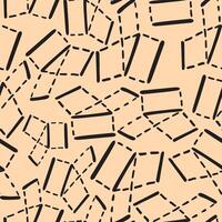 seamless pattern with projection of line vector
