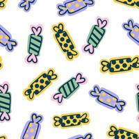 seamless pattern with candy vector