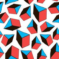 seamless pattern with triangle shapes objects vector