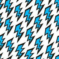 seamless pattern with blue lightning vector