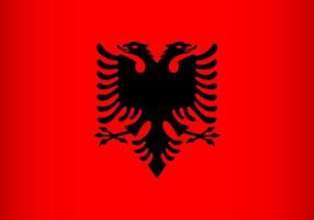 National Flag of Albania vector