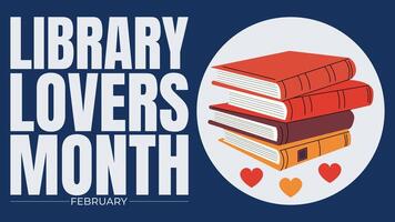 Library Lovers Month Embracing Knowledge, Books, and Community vector
