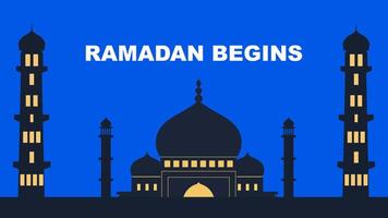 Ramadan Begins A Time for Fasting, and Community Unity vector