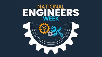 Honoring National Engineers Week Recognizing the Impact of Engineering Professionals vector