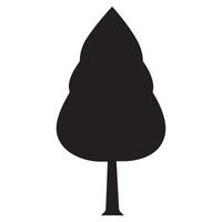 a black silhouette of a tree on a white background vector