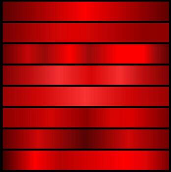 A set with red gradients. color palette for design, a collection of high-quality gradients. Metallic texture, shiny background. vector