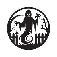 Halloween Nightmare Vectors Art for Eerie Design Concepts