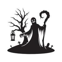 Halloween Silhouette Vectors Graphics for Decorative Themes
