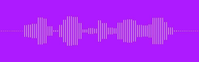 Audio waveform, music wave elements vector