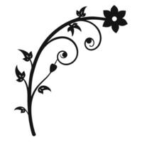 Classic Silhouette Ornament and Corner Elements for Designers vector