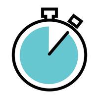 Stopwatch showing elapsed time during a sporting event or competition vector