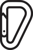 A black and white image of a carabine icon vector