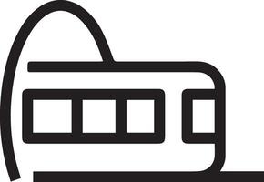 A black and white image of a train out of the tunnel vector