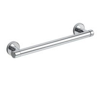Minimalist silver towel bar with sleek modern design png