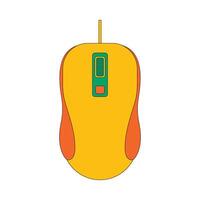 Illustration mouse computer retro vector