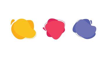 abstract liquid shape design concept idea vector