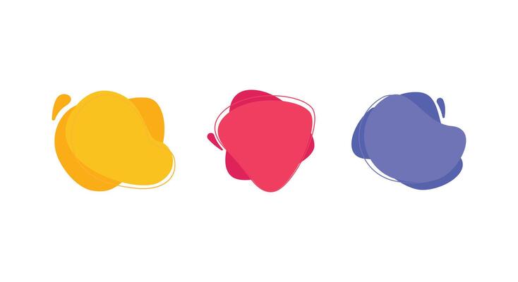 abstract liquid shape design concept idea
