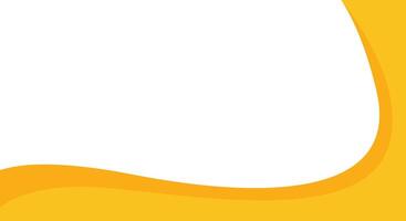 yellow wave abstract background design template banner vector