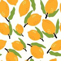 Modern abstract sweet limons design with seamless Fruits pattern and unique textures, ideal for fabric, stationery, and home decor. vector