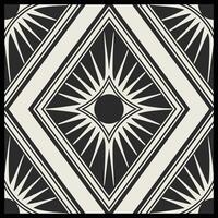 a black and white geometric pattern with a diamond shape. vector