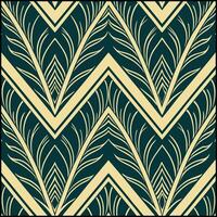 a green and gold chevron pattern. vector