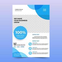 Modern business flyer design template for marketing and advertising. A4 size, editable. minimal design vector