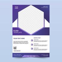 creative business flyer template for professional branding needs. A4 size design, modern layout vector