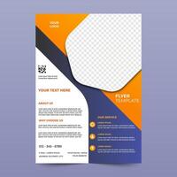 business flyer template for professional branding. A4 size design, modern layout vector