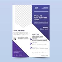 creative business flyer template for professional branding needs. A4 size design, modern and minimal layout vector