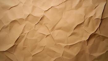 Crumpled brown paper creates an interesting textured background ideal for various design uses photo