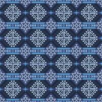 Colorful blue Native American geometric pattern. Aztec southwestern geometric shape seamless pattern. Ethnic geometric pattern use for fabric, textile, home decoration elements, upholstery, etc vector
