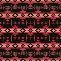 Colorful Native American geometric pattern. Aztec southwestern geometric shape seamless pattern. Ethnic geometric pattern use for textile, home decoration elements, upholstery, etc. vector