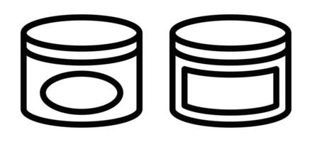 Two jars of jam and jelly on a white background vector