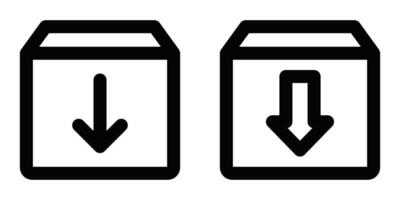 Two boxes with arrows pointing to the left and right vector