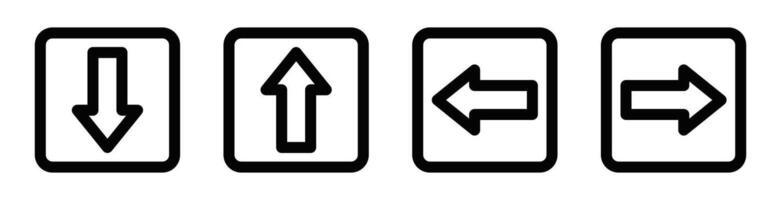 Four arrows pointing in different directions vector