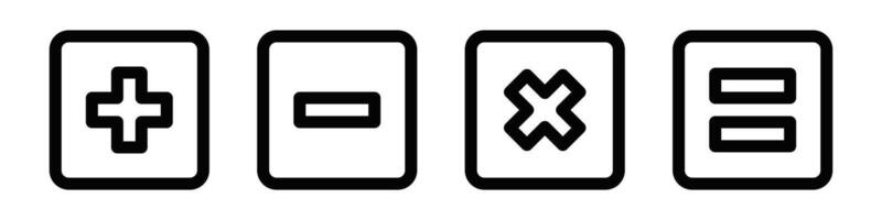 Four different types of buttons on a white background vector